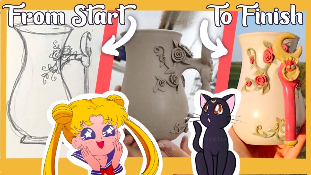 Concept To Completion - Making Three Sailor Moon Inspired Mugs From ...