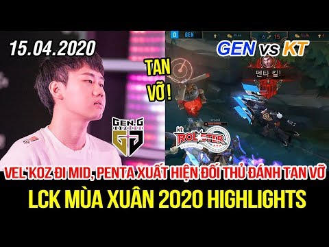 [LCK 2020] GEN vs KT Game 1 Highlights | Kuro mang Vel'koz ra Mid, Penta xuất hiện đối thủ tan vỡ