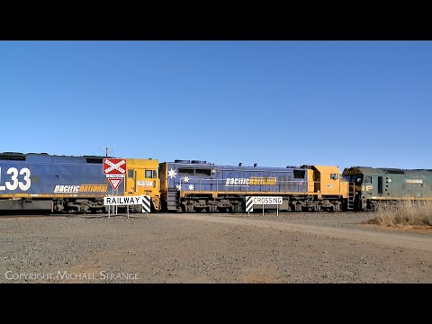 Diesel Locomotives G539 + X48 + BL33 Running Light Engine (17/7/2023) - PoathTV Australian Trains
