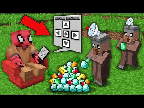 FAKİR KÖYLÜLERİN BEYNİNİ KONTROL EDİYOR! (ARTIK ZENGİN!) - Minecraft