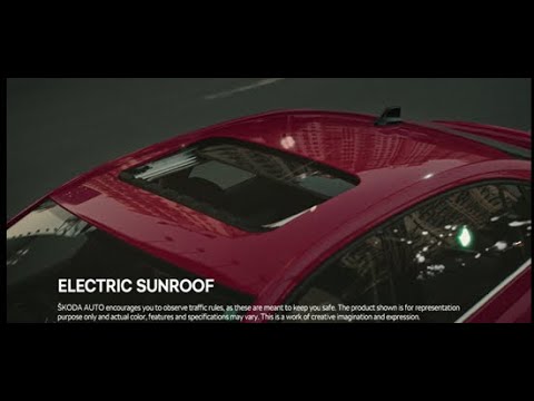 The new ŠKODA SLAVIA | Electric Sunroof
