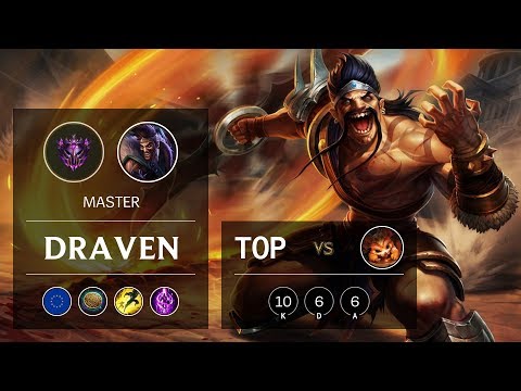Draven Top vs Gnar - EUW Master Patch 9.6