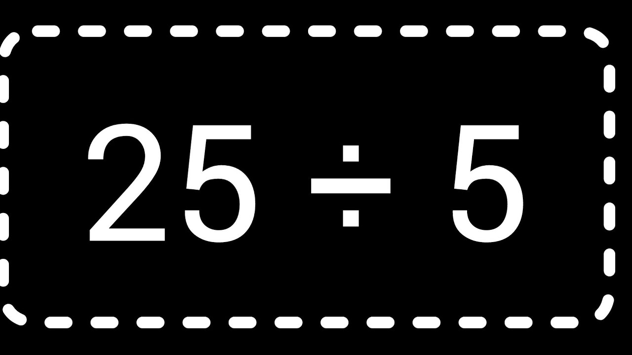 25 divided by 5 ||Long Division||How to Solve