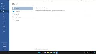 How to Open a Document From OneDrive in Microsoft Word