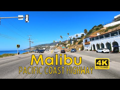 Driving Santa Monica to Malibu | Pacific Coast Highway  Scenic Drive | California USA [4K UHD 60]