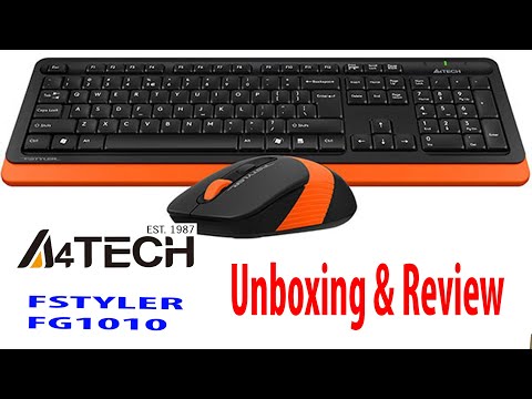 A4TECH FSTYLER FG1010 Wireless Mouse & Keyboard Unboxing