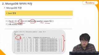MongoDB 프로그래밍 6강 MongoDB 쉘을 이용하여 데이터 저장하고 조회하기  | T아카데미