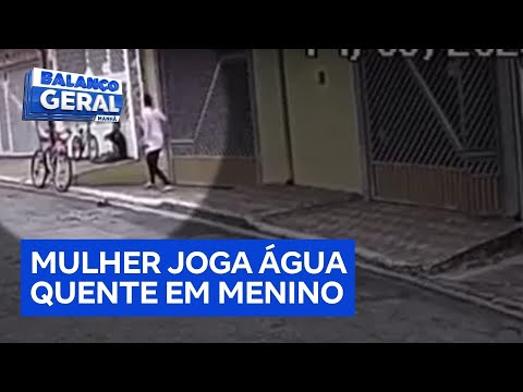 Mulher joga água quente em menino de 11 anos e alega que não gosta de crianças