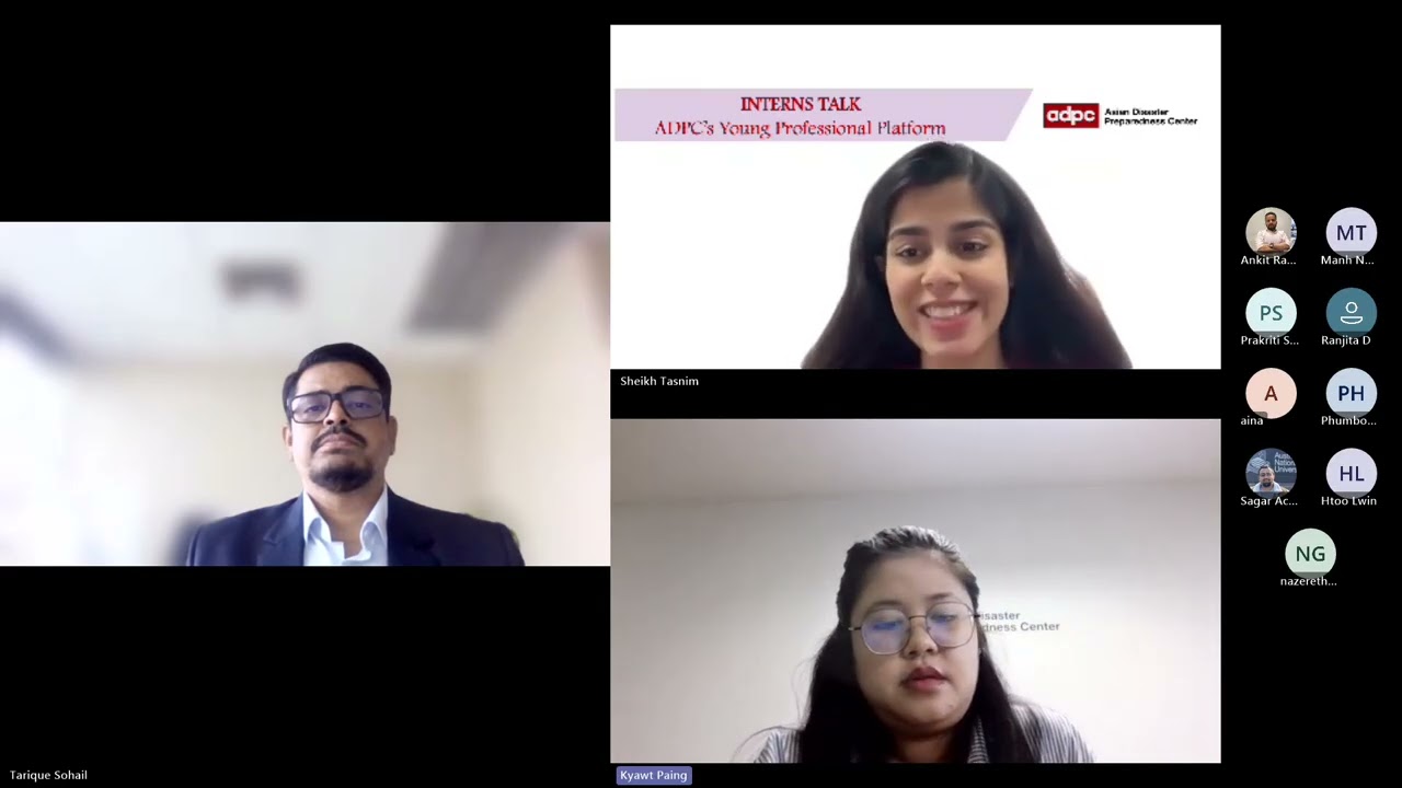 Interns Talk : 𝐓𝐡𝐞 𝐑𝐨𝐥𝐞 𝐨𝐟 𝐂𝐥𝐢𝐦𝐚𝐭𝐞 𝐏𝐫𝐨𝐣𝐞𝐜𝐭𝐢𝐨𝐧𝐬 𝐚𝐧𝐝 𝐂𝐥𝐢𝐦𝐚𝐭𝐞 𝐑𝐢𝐬𝐤 𝐀𝐬𝐬𝐞𝐬𝐬𝐦𝐞𝐧𝐭 𝐢𝐧 𝐀𝐝𝐚𝐩𝐭𝐚𝐭𝐢𝐨𝐧 𝐏𝐥𝐚𝐧𝐧𝐢𝐧𝐠