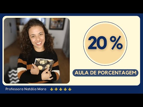 PORCENTAGEM PROF. NATÁLIA MARA | 20% | 20 POR CENTO | Quanto é 20%? | Como fazer 20% de um número?