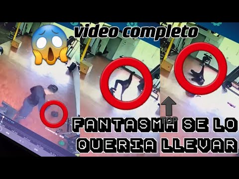 FANTASMA ARRASTRA A UN HOMBRE EN EL GYM - ENTE MALIGNO INTENTA LLEVARSE UN HOMBRE