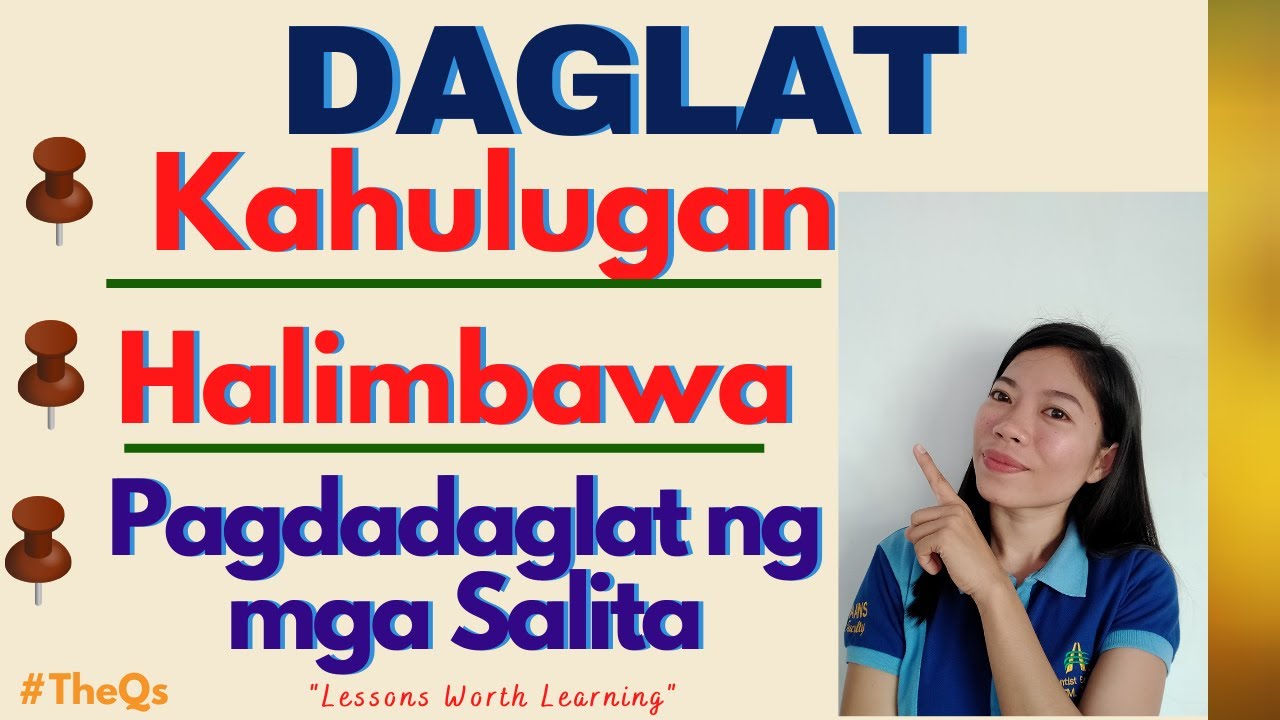 PAGDADAGLAT #Daglat #MELC's #AralinSaFilipino