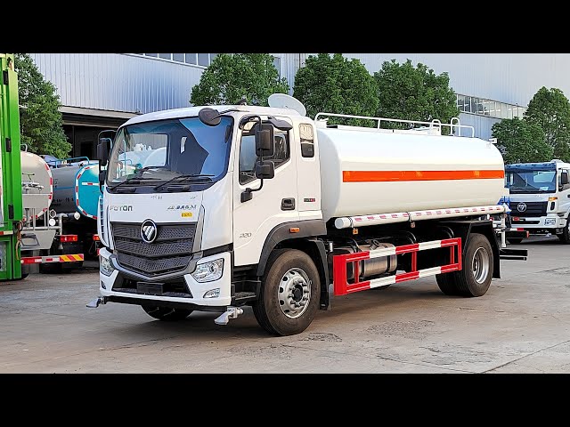 video of Foton Auman 4×2 watering truck 10, 000L water barrow sprinkler