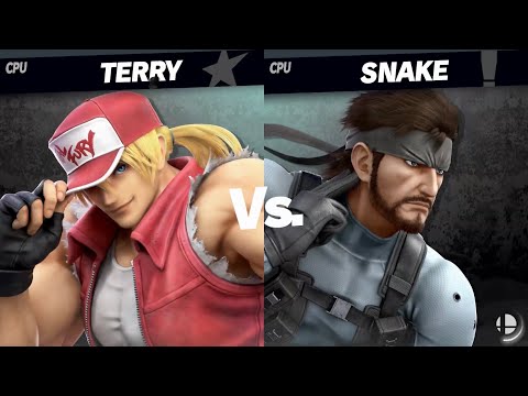 Super Smash Bros. Ultimate - Terry vs Snake (Stamina Battle)