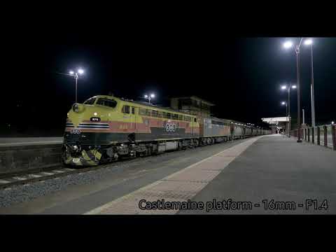 Grain train through the Night, Australian EMD's