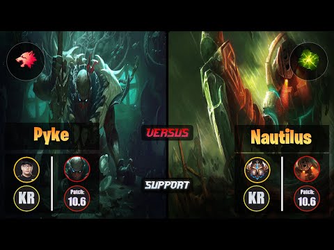 Lava PYKE (Support) [Predator] VS NAUTILUS - Challenger KR Patch 10.6