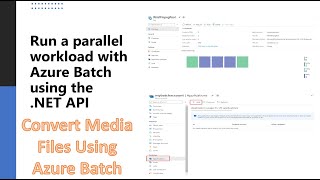 Run a parallel workload with Azure Batch using the .NET API | Convert Media Files using Azure Batch
