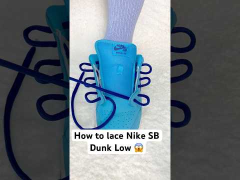 How to lace Nike SB Dunk Low #lace #shoelace #fashion #lifestyle #nike #fy #foryou #shoes #love