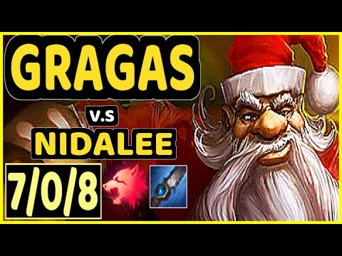 NJI (GRAGAS) vs NIDALEE - 7/0/8 KDA JUNGLE GAMEPLAY - EUW Ranked GRANDMASTER