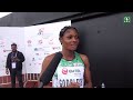 TIMA GODBLESS INTERVIEW AT THE AFRICAN SENIOR ATHLETICS CHAMPS 2022 IN MAURITIUS