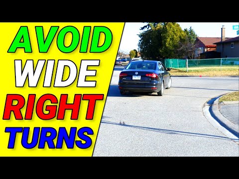 How to AVOID WIDE RIGHT TURNS || Toronto Drivers