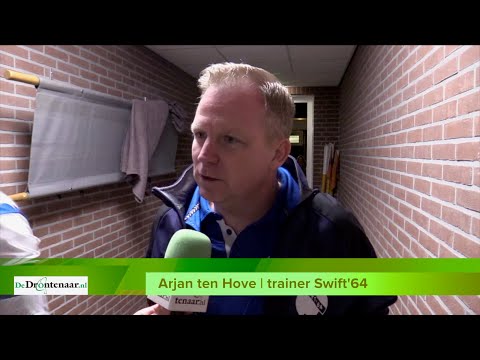 Trainer Arjan ten Hove na afloop van Swift'64 - BAS Voetbal 3-0