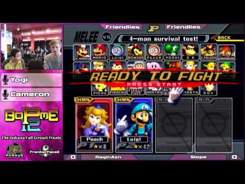 BoPME 12 Melee - RaginAzn (Luigi) vs. Slope/PeachMaster 3000 (Peach) Friendlies