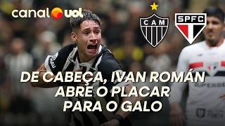GOL DO GALO! DE CABEÇA, IVAN ROMÁN ABRE O PLACAR PARA O ATLÉTICO-MG CONTRA O SÃO PAULO; VEJA