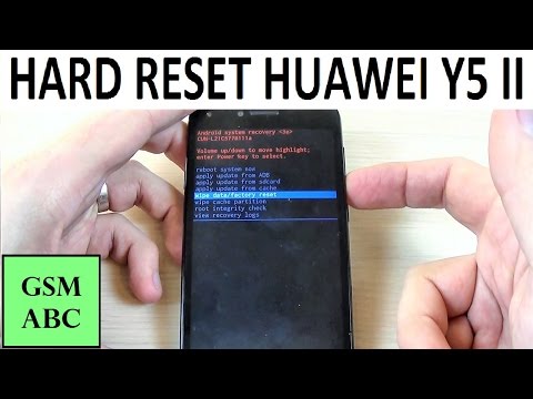 HARD RESET HUAWEI Y5 II | How to | Restore
