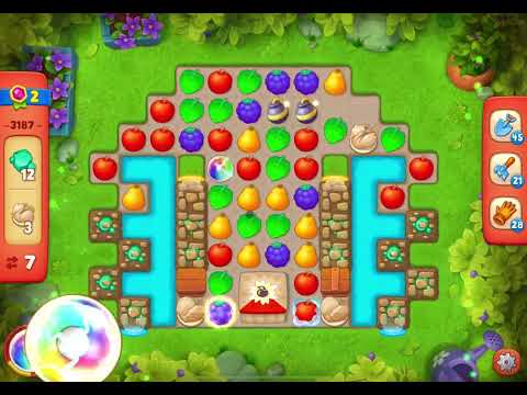 GardenScapes Level 3187 no boosters (15 moves)