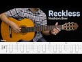 Reckless - Madison Beer - Fingerstyle Guitar Tutorial TAB + Chords + Lyrics
