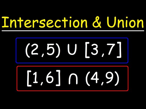How To Find The Intersection and Union of Two Intervals