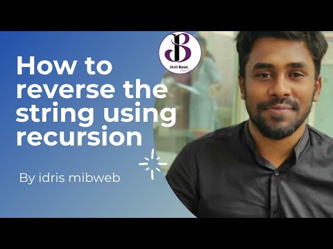 Reverse The Given String Using Recursion