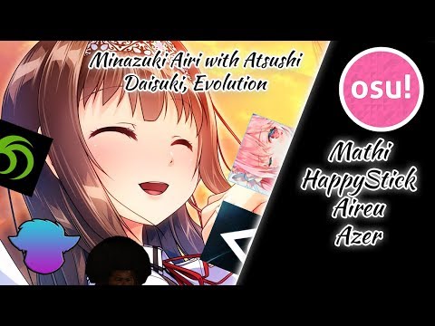 Azer vs Mathi vs HappyStick vs Aireu | Minazuki Airi with Atsushi - Daisuki, Evolution