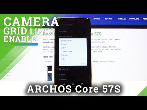 How to Use Camera Grid Lines in ARCHOS Core 57S – Turn Off Orientation Lines