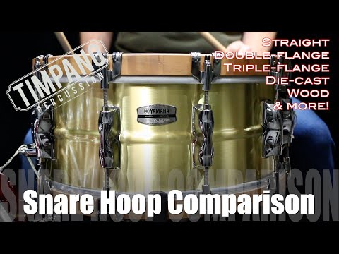 Yamaha 1.5 triple flanged hoops chrome 14 inch snare top and snare side 2025 - chrome image 3
