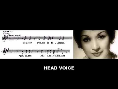 What does proper HEAD VOICE sound like - Oralia Domínguez