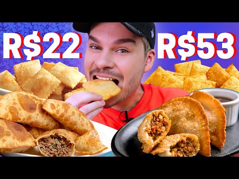 PORÇÃO DE PASTEL MAIS CARA E MAIS BARATA DO APLICATIVO - Vale a pena?