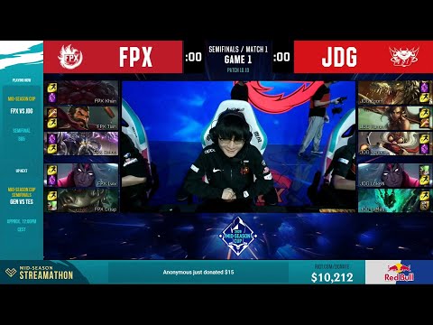 FPX vs JDG | Mid-Season Cup 2020 | SemiFinals - Match 1 Game 1 | FunPlus Phoenix vs JD Gaming