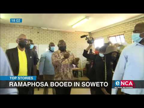 2021 Municipal Elections Ramaphosa booed in Soweto