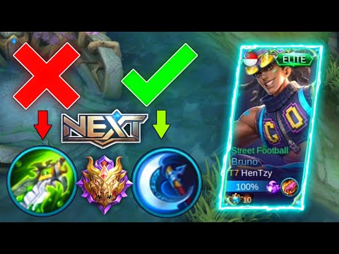 BRUNO BEST BUILD 2021 "MANIAC" Top 1 Global Bruno Build | Bruno Gameplay | MLBB