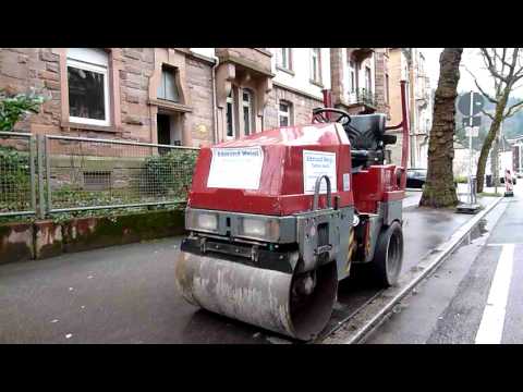 strassenbau dampfwalze