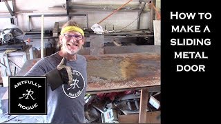 How to make a metal sliding door
