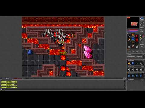 Old Tibia - MS 132 SOLO hunting Warlocks in Demona (Obsidia 2006 7.81)