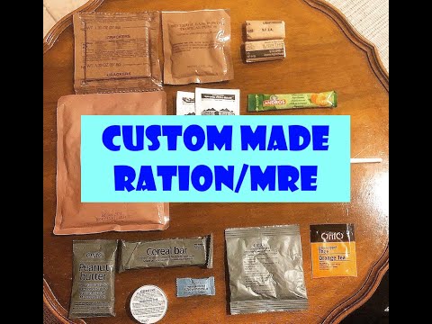 Custom made ration pack/MRE - walk through and review of components