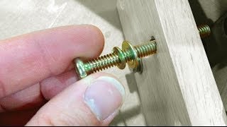 How to permanently secure a loose bolt or screw - Furniture Repair