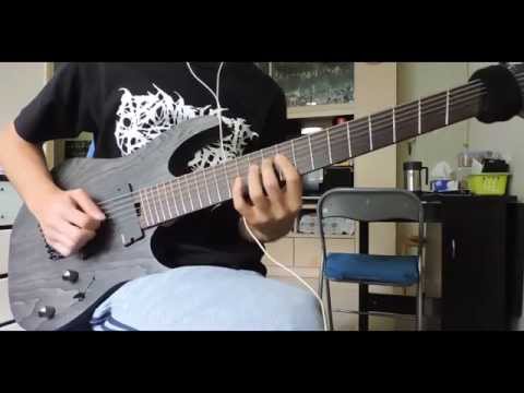 Death-Crystal Mountain guitar cover(Ibanez RGIF7 Iron Label 2015 fanned fret 7/Emg 808X)