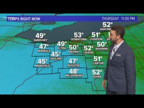 11 p.m. weather forecast for October 11, 2018