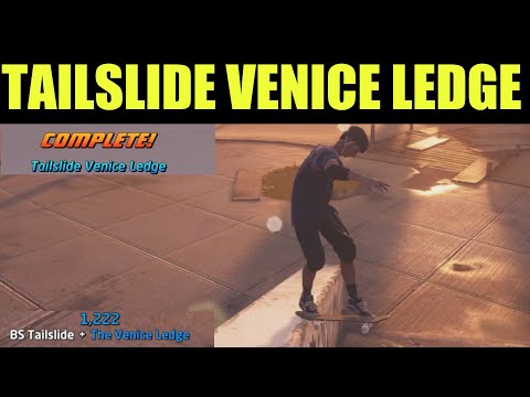 How to "Tailslide Venice ledge" Guide & Park Goals Venice Beach - Tony Hawk Pro Skater thps2