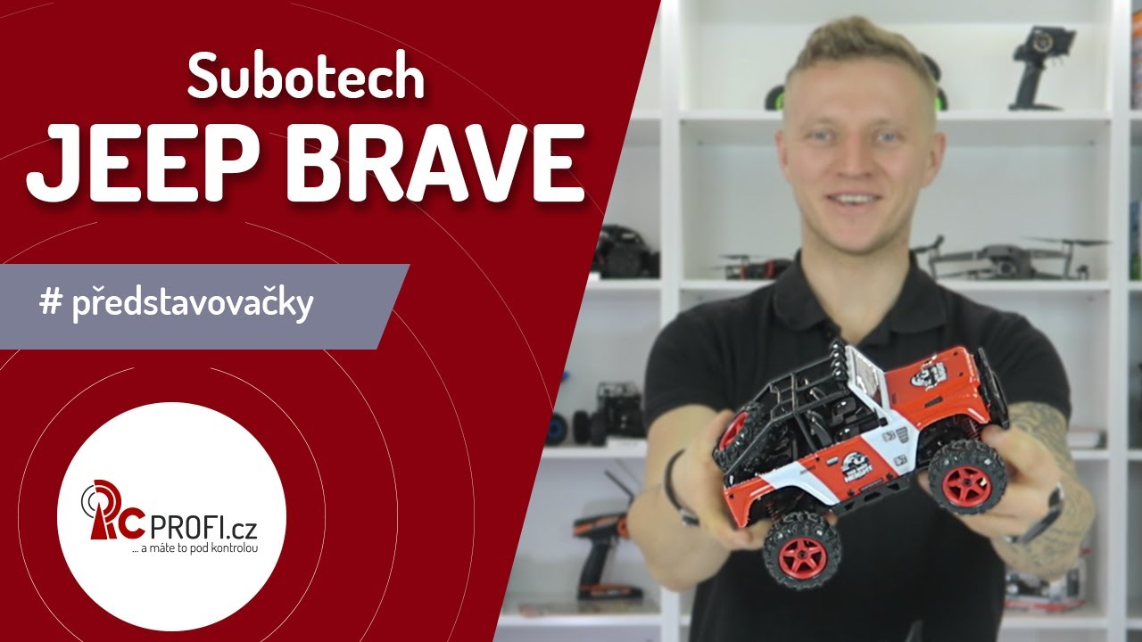 RC auto JEEP Subotech Brave, stříbrná